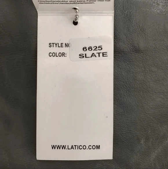 Latico USA Genuine Leather Slate Gray Tote Bag NEW - Picture 4 of 7